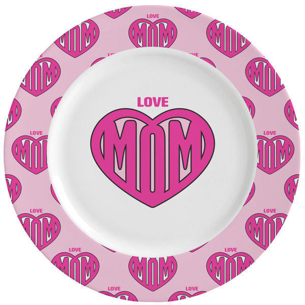 Custom Love You Mom Ceramic Dinner Plates (Set of 4)