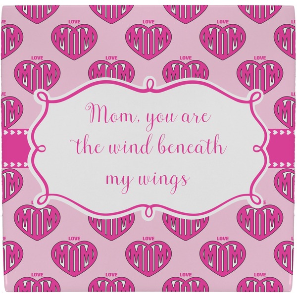 Custom Love You Mom Ceramic Tile Hot Pad