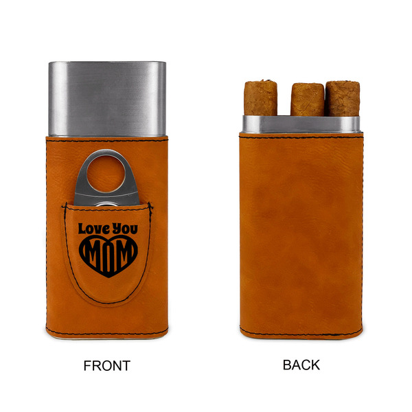 Love You Mom Cigar Case with Cutter - Single Sided - Approval