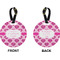 Love You Mom Circle Luggage Tag (Front + Back)