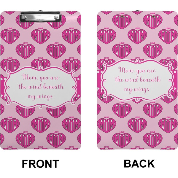 Love You Mom Clipboard (Legal) (Front + Back)