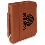 Love You Mom Leatherette Bible Cover with Handle & Zipper - Small - Double Sided