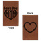 Love You Mom Cognac Leatherette Journal - Double Sided - Apvl