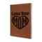Love You Mom Leatherette Journal - Single Sided