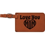 Love You Mom Leatherette Luggage Tag