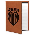 Love You Mom Leatherette Portfolio with Notepad