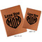 Love You Mom Cognac Leatherette Portfolios with Notepad - Compare Sizes