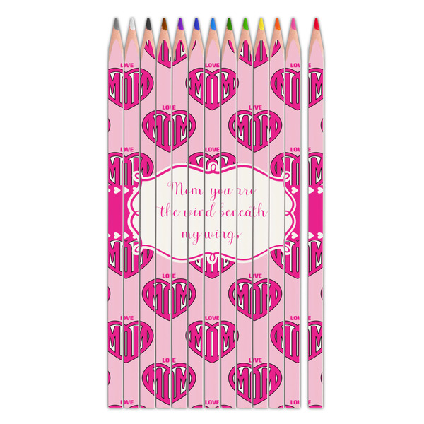 Custom Love You Mom Colored Pencils