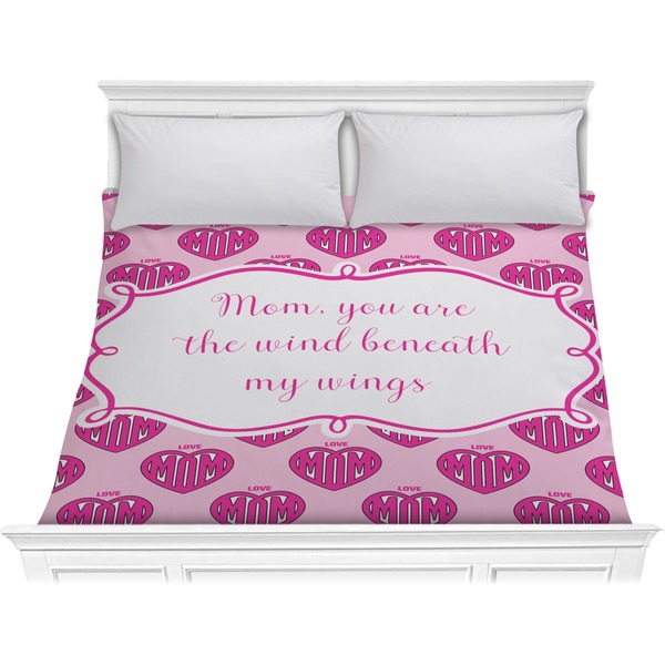 Custom Love You Mom Comforter - King