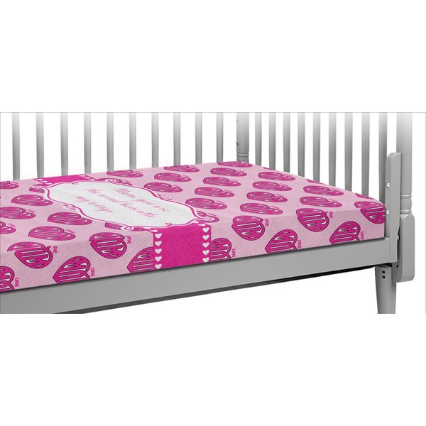 Custom Love You Mom Crib Fitted Sheet