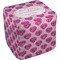 Love You Mom Cube Poof Ottoman (Top)