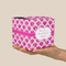 Love You Mom Cube Favor Gift Box - On Hand - Scale View