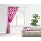 Love You Mom Curtain With Window and Rod - in Room Matching Pillow