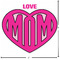 Love You Mom Custom Shape Iron On Patches - L - APPROVAL