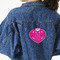 Love You Mom Twill Iron On Patch - Custom Shape - X-Large