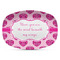Love You Mom Plastic Platter - Microwave & Oven Safe Composite Polymer