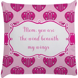 Love You Mom Decorative Pillow Case