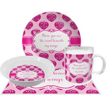 Love You Mom Dinner Set - Single 4 Pc Setting