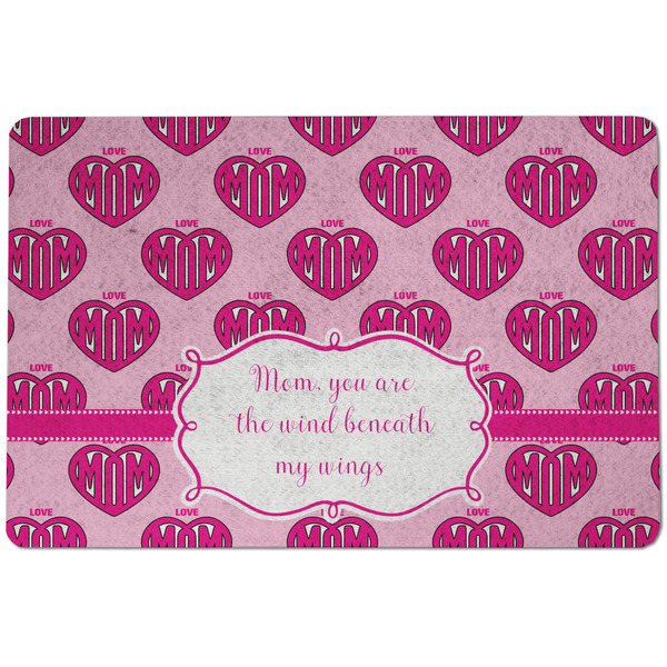 Love You Mom Dog Food Mat - Small without bowls