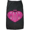Love You Mom Black Pet Shirt - L