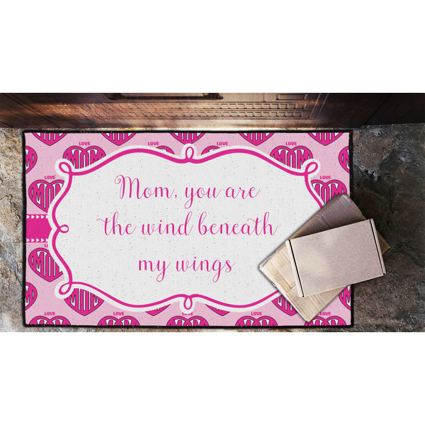 Love You Mom Door Mat - LIFESTYLE (Lrg)