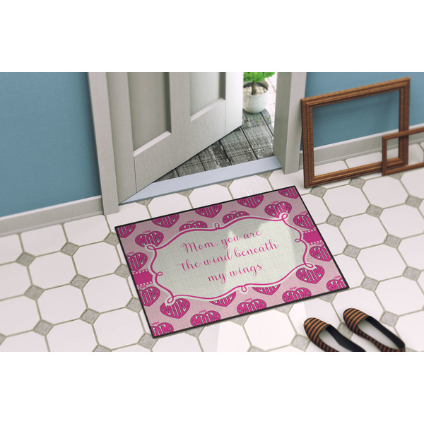 Love You Mom Door Mat Lifestyle