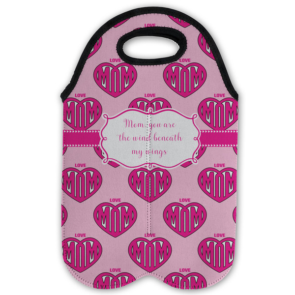 Love You Mom Double Wine Tote - Flat (new)