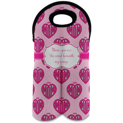 Love You Mom Wine Tote Bag (2 Bottles)