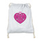 Love You Mom Drawstring Backpack - Sweatshirt Fleece - Double Sided