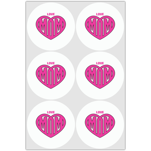 Love You Mom Drink Topper - Large - Set of 6