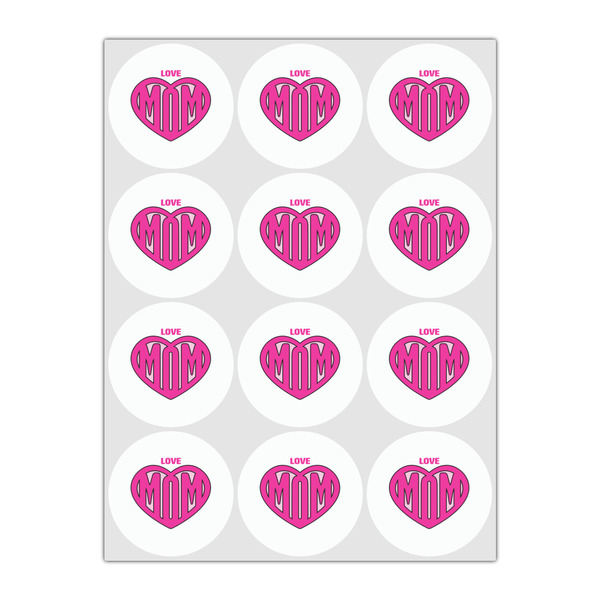 Love You Mom Drink Topper - Small - Set of 12