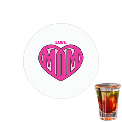 Love You Mom Printed Drink Topper - 1.5"