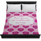 Love You Mom Duvet Cover - Queen - On Bed - No Prop