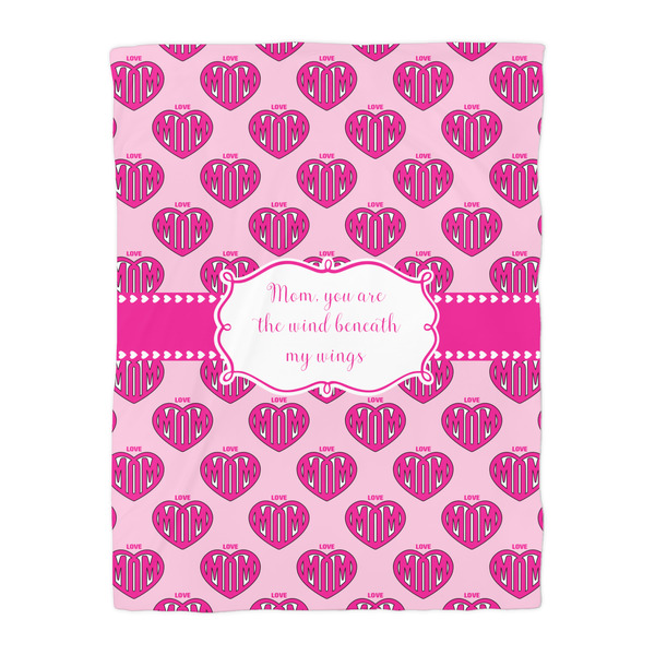 Love You Mom Duvet Cover - Twin - Front