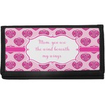 Love You Mom Canvas Checkbook Cover