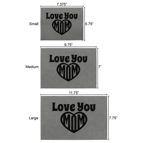 Love You Mom Engraved Gift Boxes - All 3 Sizes