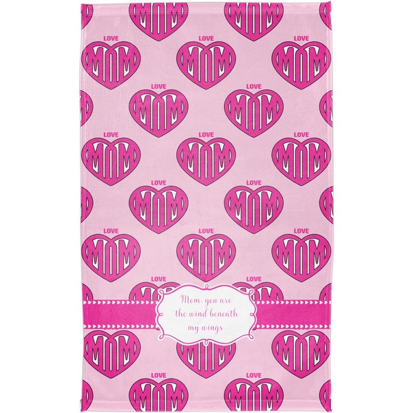 Love You Mom Finger Tip Towel - Full View