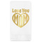Love You Mom Foil Stamped Guest Napkins - Front View