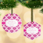 Love You Mom Flat Glass Ornament