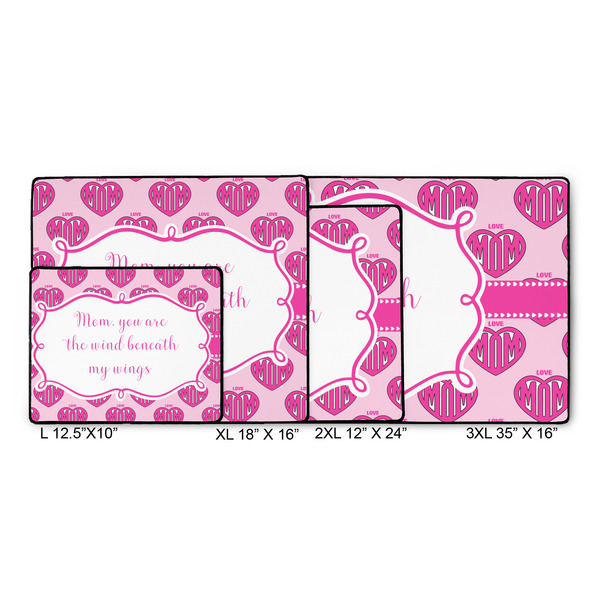 Love You Mom Gaming Mats - SIZE CHART