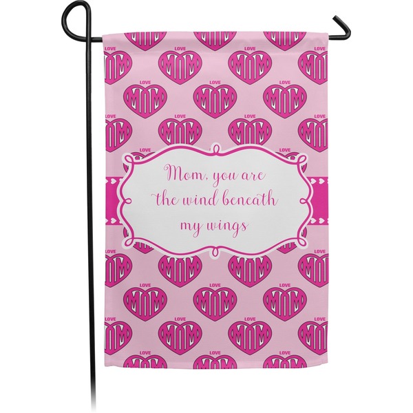 Custom Love You Mom Small Garden Flag - Double Sided