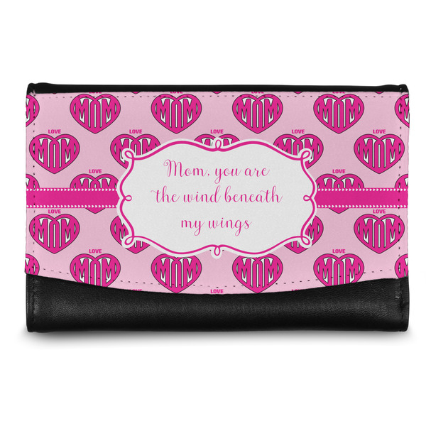 Custom Love You Mom Genuine Leather Women's Wallet - Small