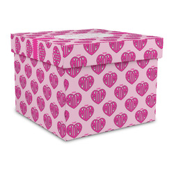Love You Mom Gift Box with Lid - Canvas Wrapped - Large