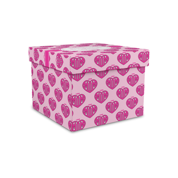 Custom Love You Mom Gift Box with Lid - Canvas Wrapped - Small