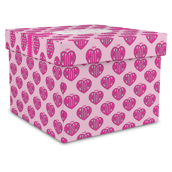 Custom Love You Mom Gift Box with Lid - Canvas Wrapped - X-Large
