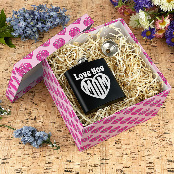 Love You Mom Gift Boxes with Lid - Canvas Wrapped - X-Large - In Context