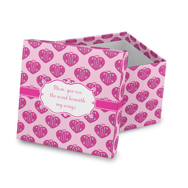 Custom Love You Mom Gift Box with Lid - Canvas Wrapped