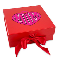 Love You Mom Gift Box with Magnetic Lid - Red