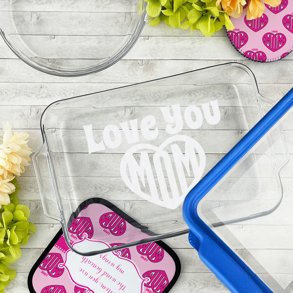 Love You Mom Glass Baking Dish - LIFESTYLE (13x9)