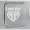 Love You Mom Glass Cake Dish - 8in x 8in